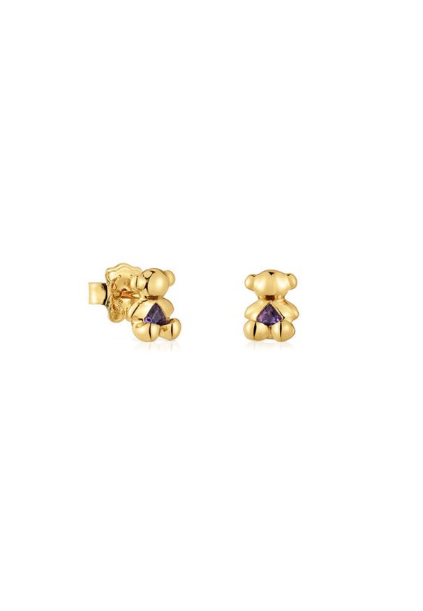 Tous - TOUS Kolczyki Bold Bear 1004024500 Złoty. Materiał: srebrne. Kolor: złoty
