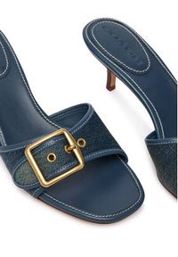 Coach Klapki CDE74 Z0L Granatowy. Kolor: niebieski. Materiał: skóra #6