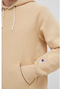 Champion bluza męska kolor beżowy z kapturem melanżowa. Typ kołnierza: kaptur. Kolor: beżowy. Długość rękawa: długi rękaw. Długość: długie. Wzór: melanż #2