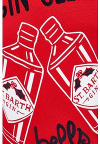 Mc2 Saint Barth - MC2 Saint Barth sweter wełniany kolor czerwony. Okazja: na co dzień. Kolor: czerwony. Materiał: wełna. Długość rękawa: długi rękaw. Długość: długie. Styl: casual #3