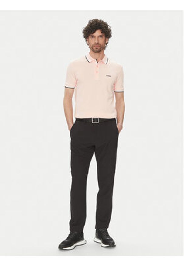 BOSS Polo Paddy 50469055 Różowy Regular Fit. Typ kołnierza: polo. Kolor: różowy. Materiał: bawełna
