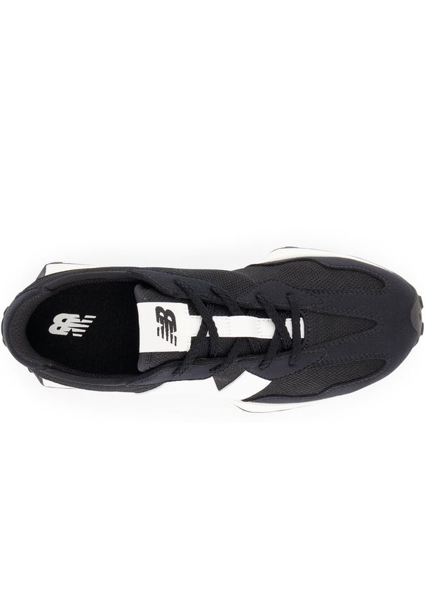 Buty dziecięce New Balance GS327CBW – czarne. Okazja: na co dzień. Kolor: czarny. Materiał: materiał, syntetyk, guma. Szerokość cholewki: normalna. Sezon: lato