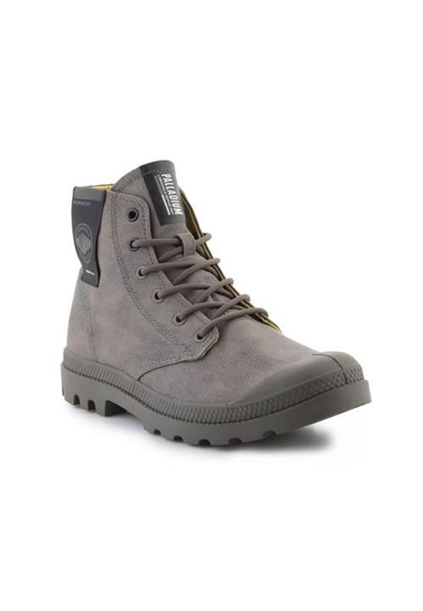 Buty do chodzenia męskie Palladium Pampa Surplus Major. Zapięcie: sznurówki. Kolor: szary. Materiał: tkanina, materiał, syntetyk. Szerokość cholewki: normalna. Sport: turystyka piesza