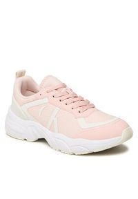 Calvin Klein Jeans Sneakersy Retro Tennis Over Mesh Wn YW0YW00946 Różowy. Kolor: różowy. Materiał: materiał #3