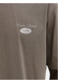 Jack & Jones T-Shirt Edover 12288005 Brązowy Regular Fit. Kolor: brązowy. Materiał: bawełna #5