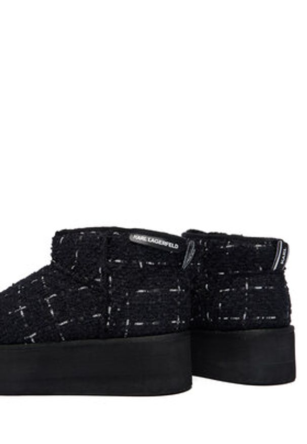 Karl Lagerfeld - KARL LAGERFELD Śniegowce Thermo KL48523A Czarny. Kolor: czarny. Materiał: materiał