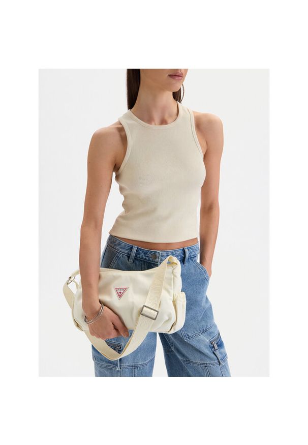 Torebka Guess Jeans. Kolor: kremowy