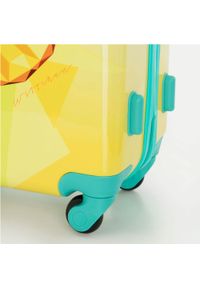 Wittchen - Komplet walizek z ABS-u z nadrukiem żółty. Kolor: żółty. Materiał: guma. Wzór: nadruk. Styl: wakacyjny #9