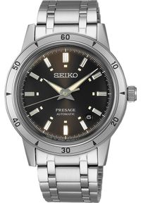 Zegarek Seiko Zegarek męski Seiko SRPL09J1 srebrny. Kolor: srebrny #1