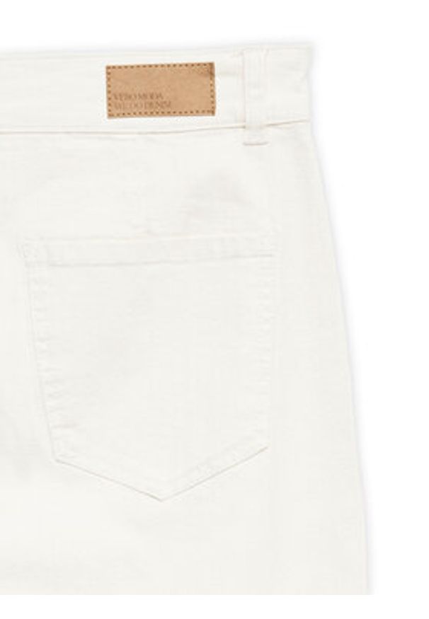 Vero Moda Kuloty Wild Kayla 10307837 Biały Wide Leg. Kolor: biały. Materiał: bawełna