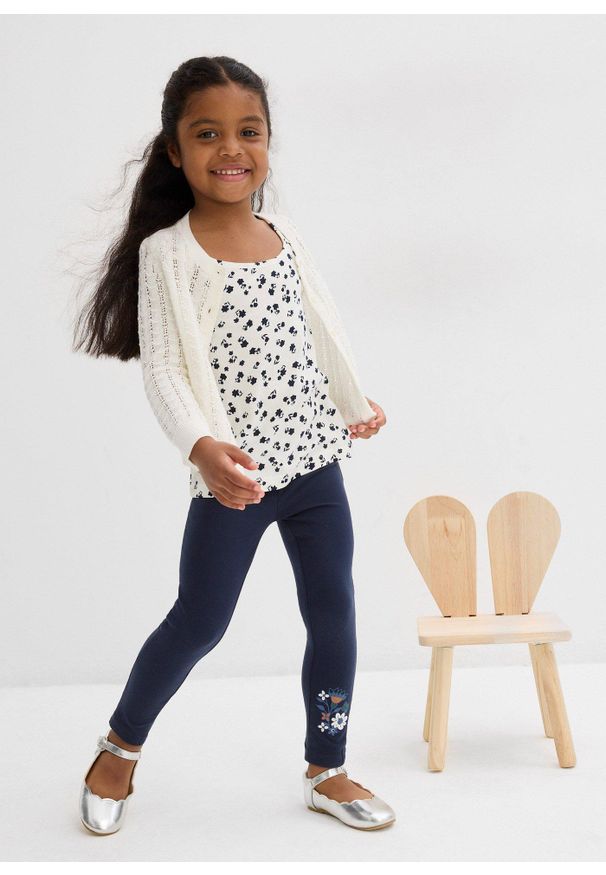 bonprix - Top (2 szt.), z czystej bawełny organicznej. Kolor: biały. Materiał: bawełna. Długość rękawa: na ramiączkach