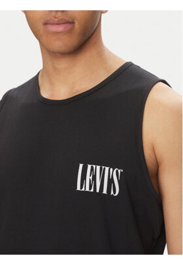 Levi's® Tank top Graphic Rower A7642-0004 Czarny Regular Fit. Kolor: czarny. Materiał: bawełna