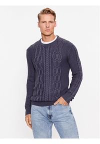 Guess Sweter Andy M3BR21 Z2BB0 Niebieski Regular Fit. Kolor: niebieski. Materiał: bawełna