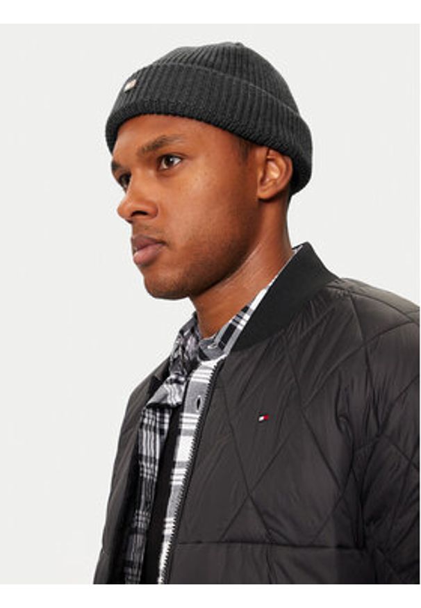 TOMMY HILFIGER - Tommy Hilfiger Czapka AM0AM12635 Szary. Kolor: szary. Materiał: bawełna
