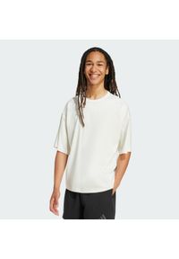 Adidas - Koszulka Soft Lux. Kolor: biały. Sport: fitness #1