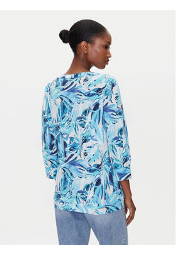 Olsen Bluzka 11105044 Niebieski Regular Fit. Kolor: niebieski. Materiał: bawełna