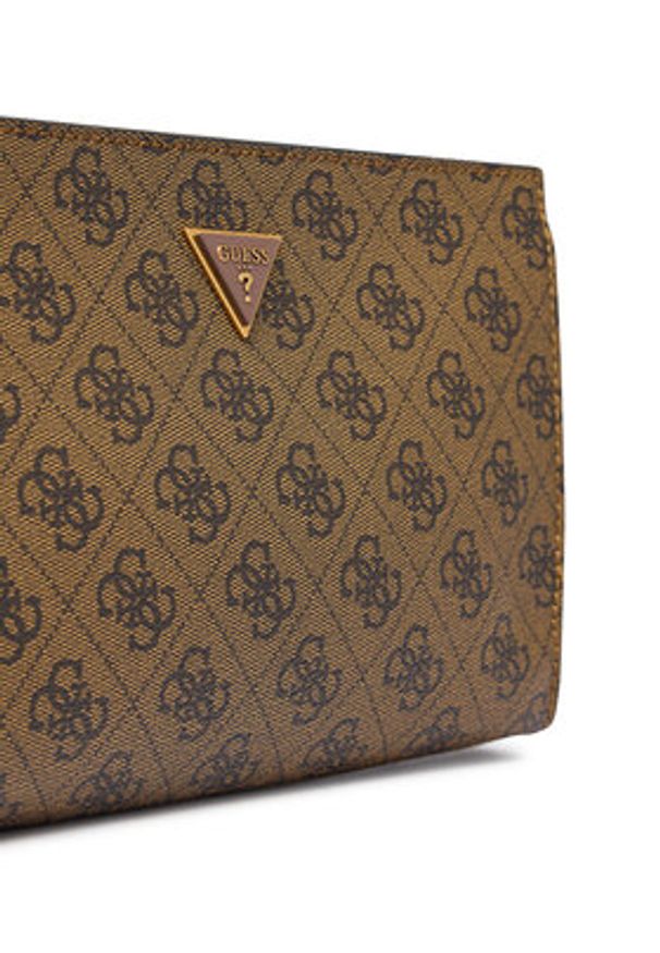 Guess Saszetka HMMILO P6157 Brązowy. Kolor: brązowy. Materiał: skóra