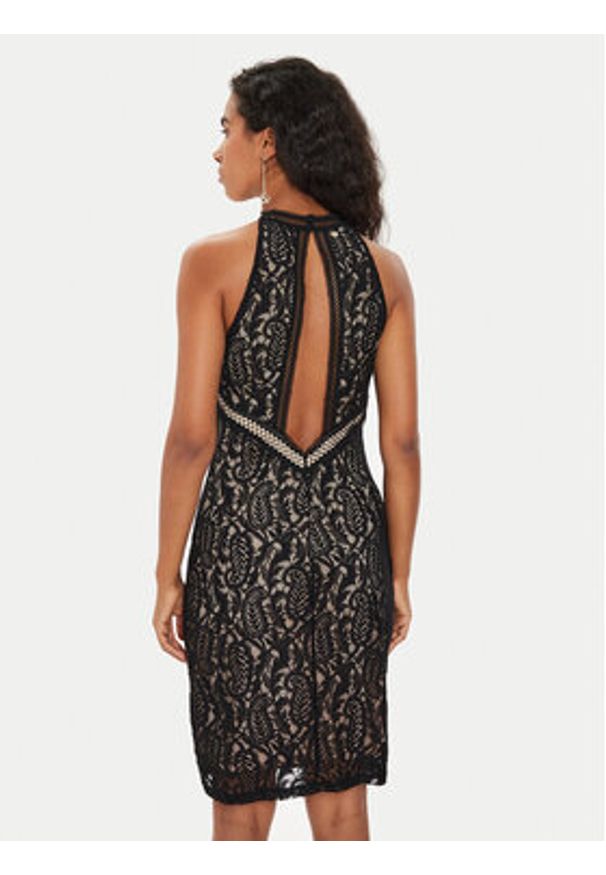 Guess Sukienka koktajlowa New Liza W4YK0K KC760 Czarny Bodycon Fit. Kolor: czarny. Materiał: syntetyk. Typ sukienki: bodycon. Styl: wizytowy