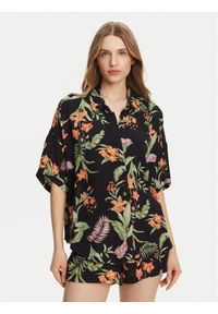 Roxy Koszula Beach Nostalgia ERJWT03680 Czarny Relaxed Fit. Kolor: czarny. Materiał: bawełna #1