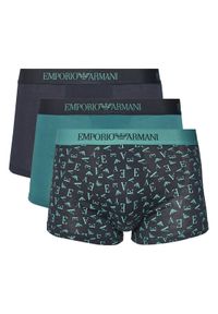 Emporio Armani Underwear Komplet 3 par bokserek EM000260 AF10800 MB148 Granatowy. Kolor: niebieski. Materiał: bawełna