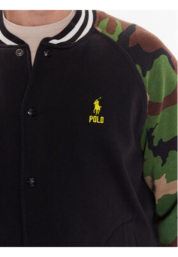 Polo Ralph Lauren Bluza 710890934001 Czarny Regular Fit. Typ kołnierza: polo. Kolor: czarny. Materiał: bawełna
