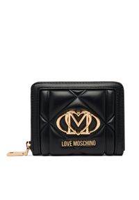 Love Moschino - LOVE MOSCHINO Portfel JC5641PP1OLC0000 Czarny. Kolor: czarny. Materiał: skóra #1