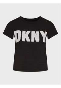 DKNY T-Shirt P2FKHGWG Czarny Regular Fit. Kolor: czarny. Materiał: bawełna #5