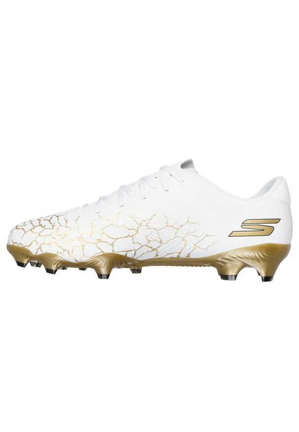 skechers - Buty piłkarskie męskie SKECHERS Skx_ 1.5 Academy FG. Kolor: biały. Sport: piłka nożna