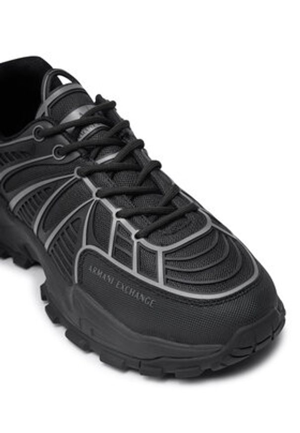 Armani Exchange Sneakersy XUX238 XV907 Czarny. Kolor: czarny. Materiał: materiał