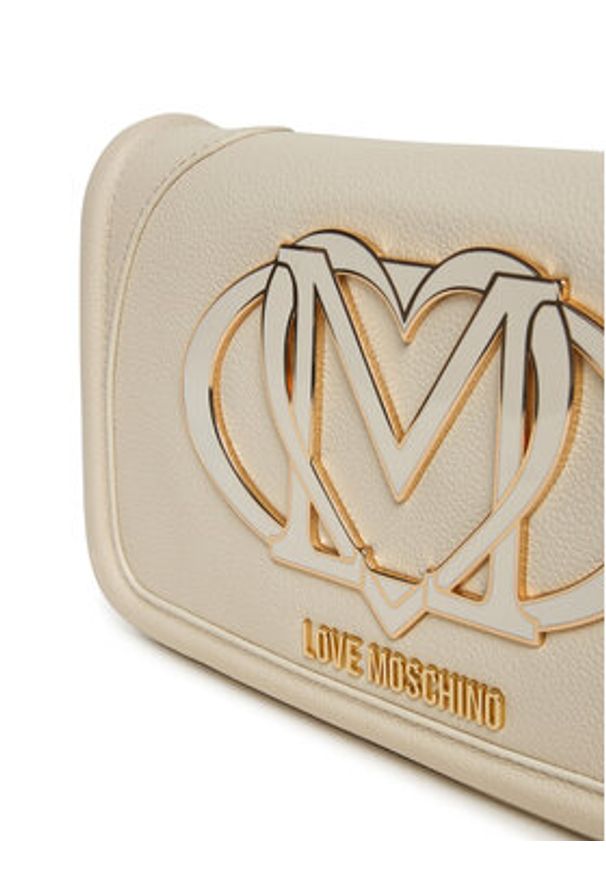 Love Moschino - LOVE MOSCHINO Torebka JC4010PP1NLG0110 Écru. Materiał: skórzane