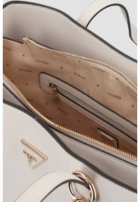 Guess - GUESS Biała damska torebka Girlfriend Tote. Kolor: biały. Styl: elegancki, casual #3