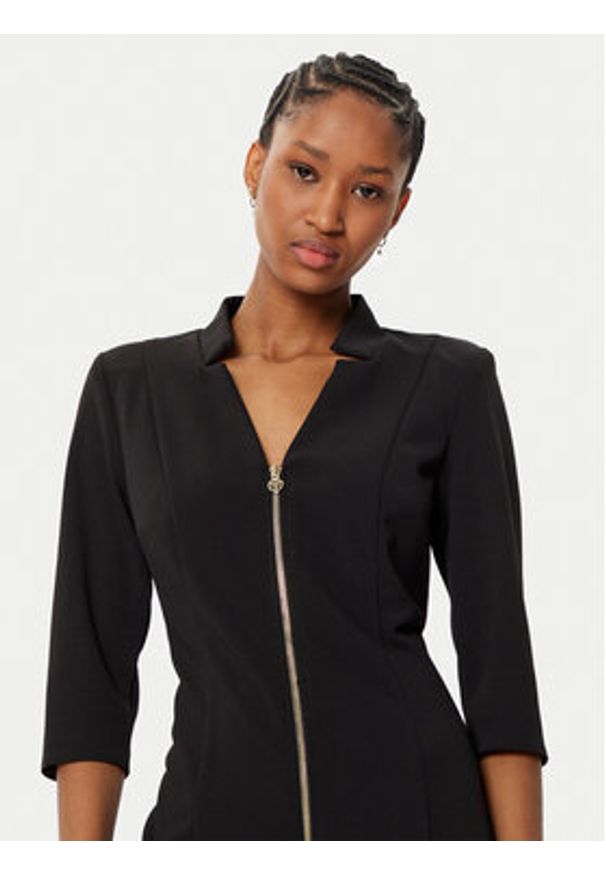 Rinascimento Sukienka koktajlowa CFC0121893003 Czarny Slim Fit. Kolor: czarny. Materiał: syntetyk. Styl: wizytowy