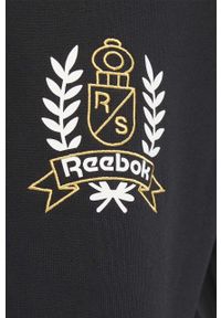Reebok Classic spodnie dresowe bawełniane Res FL Pant kolor czarny z nadrukiem HS5795-CZARNY. Kolor: czarny. Materiał: bawełna, dresówka. Wzór: nadruk #5