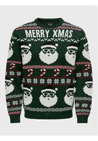 Only & Sons Sweter Xmas Santa 22023994 Zielony Regular Fit. Kolor: zielony. Materiał: syntetyk #7