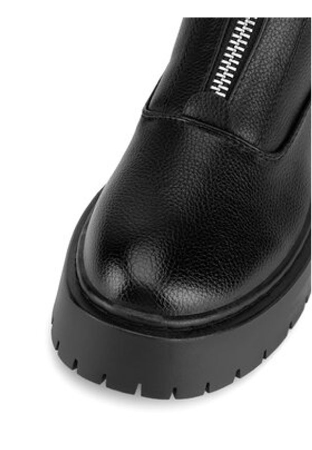 DeeZee Botki HY13123-35 Czarny. Kolor: czarny. Materiał: materiał