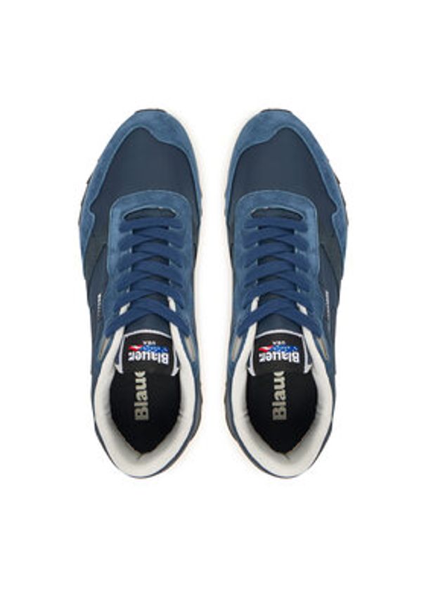 Blauer Sneakersy S6RYDER01 Granatowy. Kolor: niebieski. Materiał: skóra, zamsz