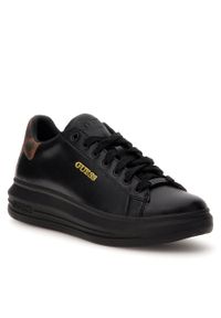 Sneakersy Guess FL8VIB SMA12 BLKLE. Kolor: czarny. Materiał: skóra