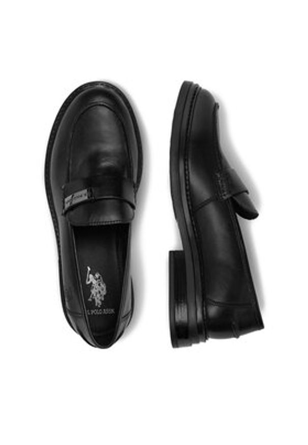 U.S. Polo Assn. Loafersy EO-ALYA001W/6L1 Czarny. Kolor: czarny. Materiał: skóra