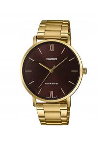 Zegarek EDIFICE Męski Casio Minimal Gold - Brown (40 mm) #1