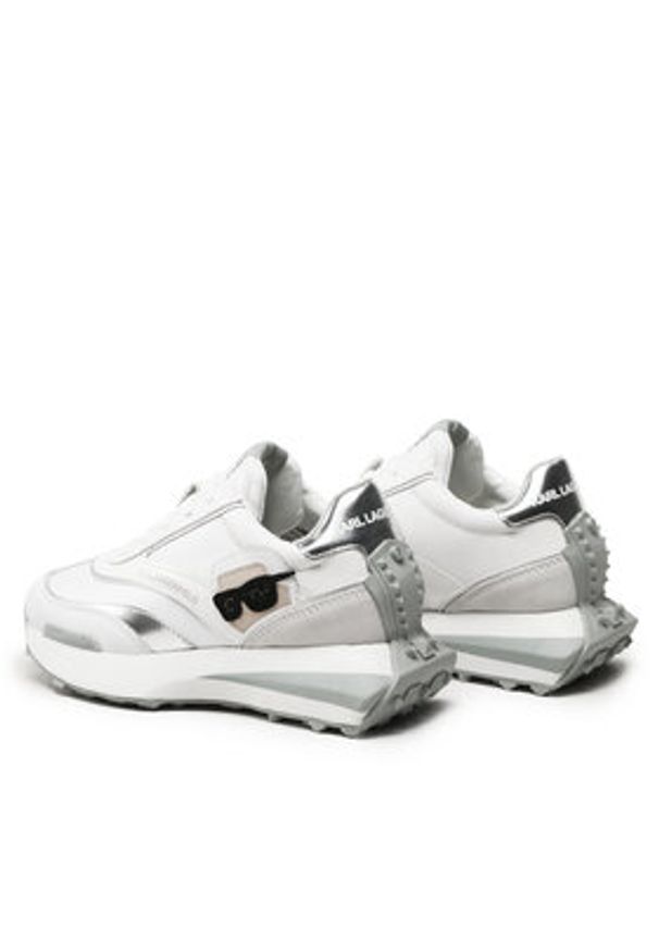 Karl Lagerfeld - KARL LAGERFELD Sneakersy KL62930N Biały. Kolor: biały. Materiał: skóra