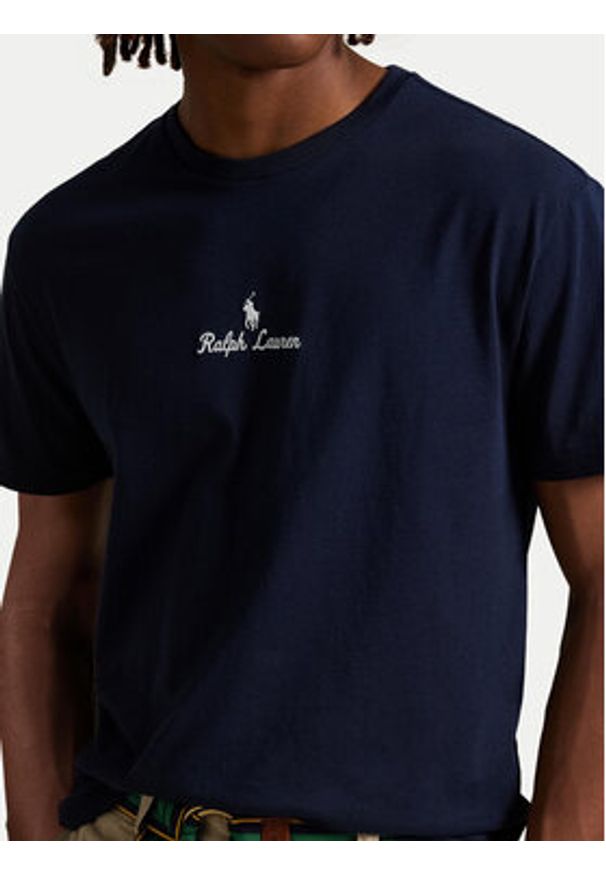 Polo Ralph Lauren T-Shirt 710981370002 Granatowy Classic Fit. Typ kołnierza: polo. Kolor: niebieski. Materiał: bawełna