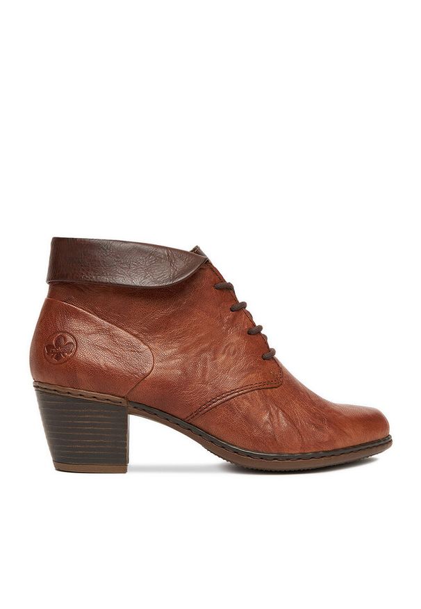 Trzewiki Rieker. Kolor: brązowy