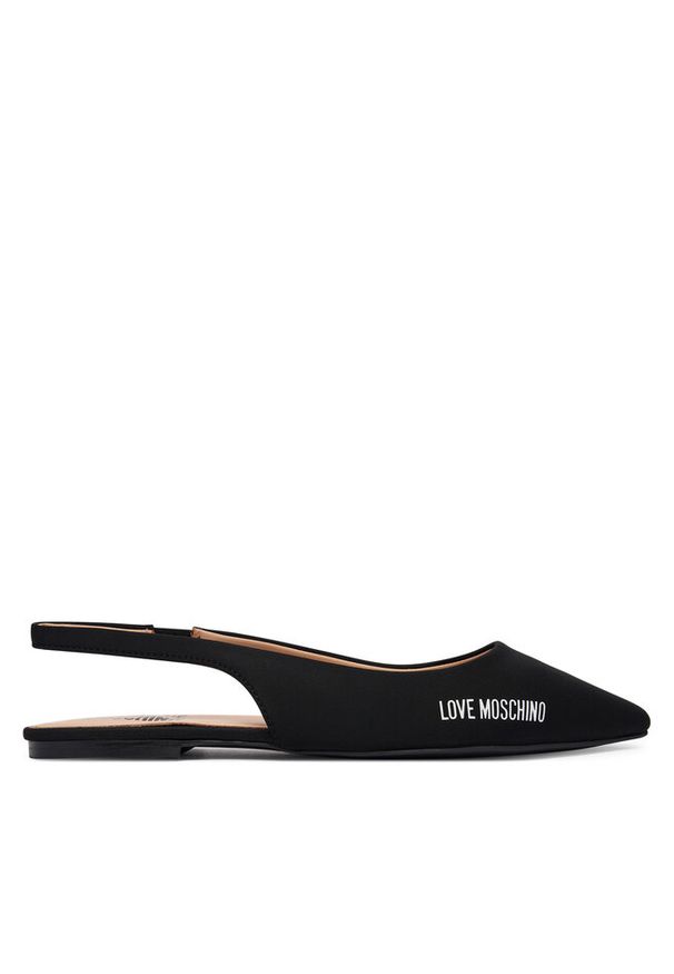 Love Moschino - Baleriny LOVE MOSCHINO. Kolor: czarny