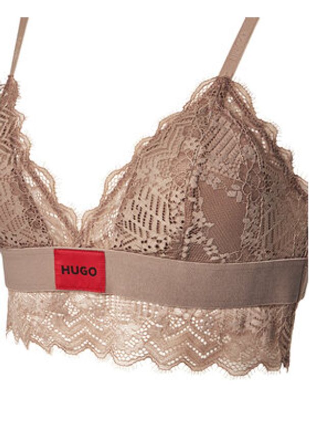 Hugo - HUGO Biustonosz braletka 50535060 Beżowy. Kolor: beżowy. Materiał: syntetyk