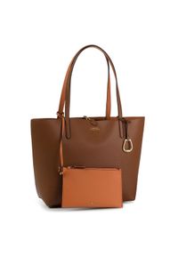 Lauren Ralph Lauren - LAUREN RALPH LAUREN Torebka Rvrsble Tote 431795329002 Brązowy. Kolor: brązowy. Materiał: skórzane #1
