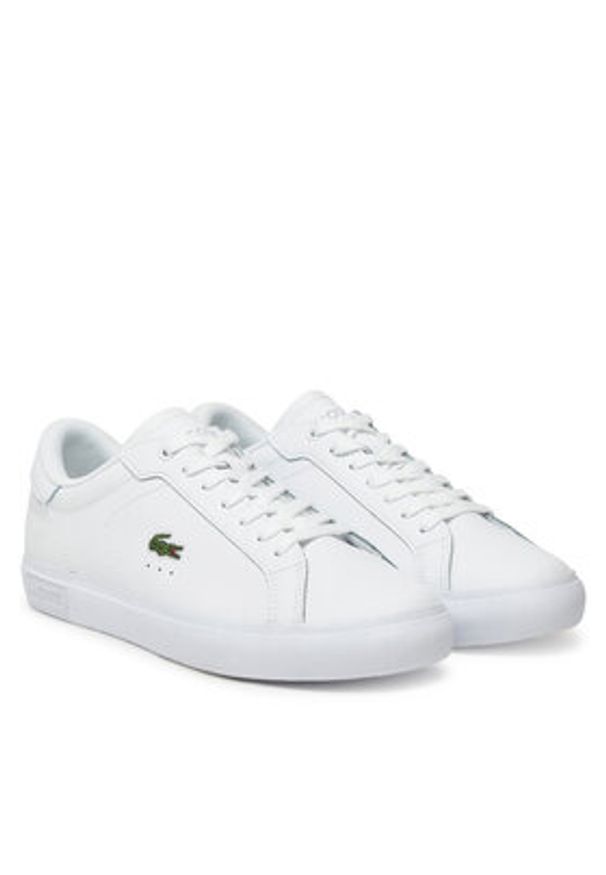 Lacoste Sneakersy Powercourt 7-49SFA0086 Biały. Kolor: biały. Materiał: skóra