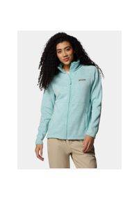 columbia - Sweter damski Columbia Sweater Weather II. Typ kołnierza: polo. Kolor: zielony