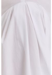 MAX&Co. Koszula bawełniana damska kolor biały slim ze stójką. Typ kołnierza: kołnierzyk stójkowy. Kolor: biały. Materiał: bawełna. Długość rękawa: długi rękaw. Długość: długie #4
