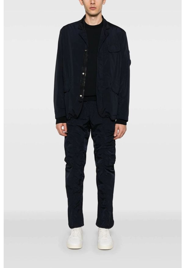 C.P. Company - C.P. COMPANY Czarny męski cienki sweter Crew Neck, Rozmiar XL. Kolor: czarny