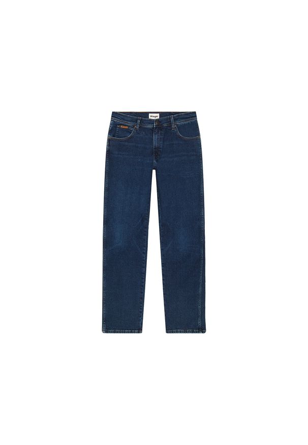 Wrangler - WRANGLER MĘSKIE SPODNIE JEANSOWE TEXAS SHADOW JEANS 112356851 W121017432. Okazja: na co dzień. Wzór: gładki. Styl: klasyczny, casual, sportowy
